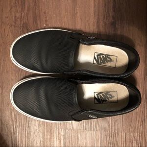 Slide on Black Vans